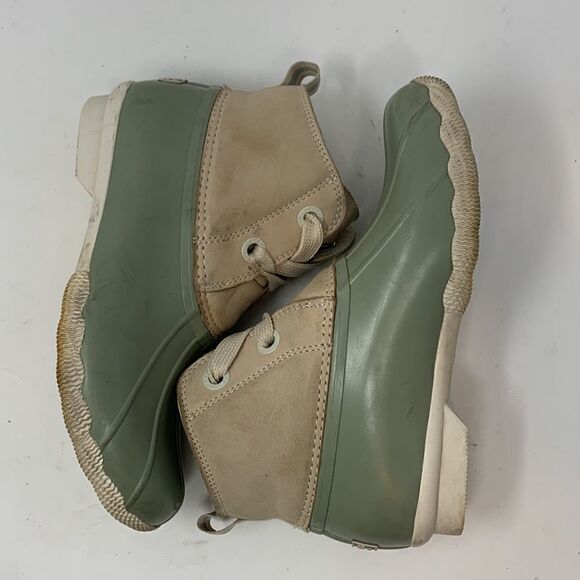 Women’s SPERRY Sage Green Duck Boot size 7.5 - Picture 5 of 9